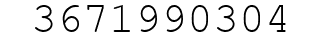 Number 3671990304.