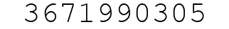 Number 3671990305.