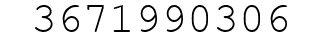 Number 3671990306.