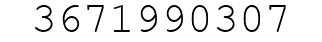 Number 3671990307.