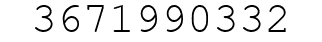 Number 3671990332.