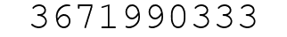 Number 3671990333.