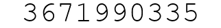 Number 3671990335.