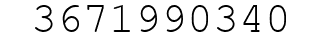 Number 3671990340.