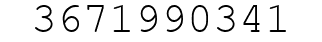 Number 3671990341.