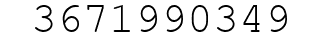 Number 3671990349.
