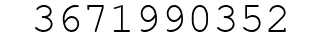 Number 3671990352.