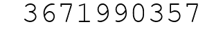 Number 3671990357.