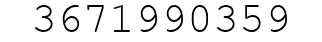 Number 3671990359.