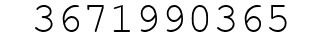 Number 3671990365.