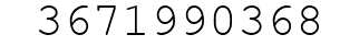 Number 3671990368.