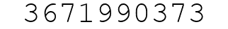 Number 3671990373.