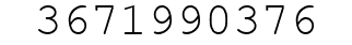 Number 3671990376.