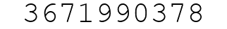 Number 3671990378.