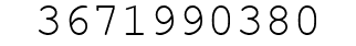 Number 3671990380.