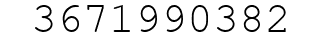 Number 3671990382.