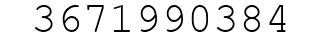 Number 3671990384.