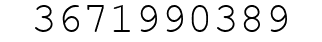 Number 3671990389.