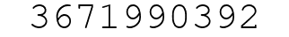 Number 3671990392.