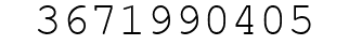 Number 3671990405.