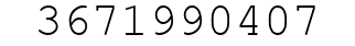 Number 3671990407.