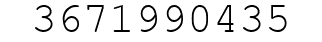 Number 3671990435.