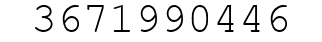Number 3671990446.