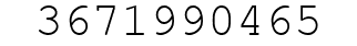 Number 3671990465.