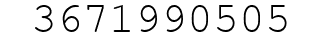 Number 3671990505.