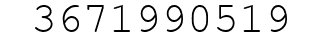 Number 3671990519.