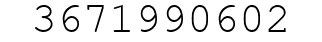 Number 3671990602.