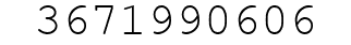 Number 3671990606.