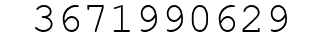 Number 3671990629.