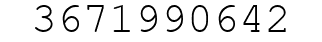 Number 3671990642.