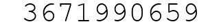 Number 3671990659.