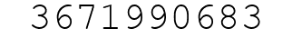 Number 3671990683.