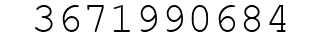 Number 3671990684.