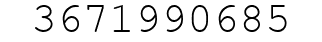 Number 3671990685.