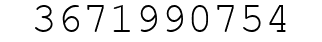 Number 3671990754.