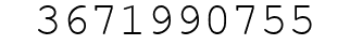 Number 3671990755.