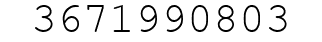 Number 3671990803.