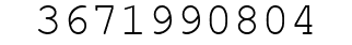 Number 3671990804.