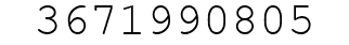 Number 3671990805.