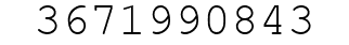 Number 3671990843.