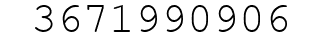 Number 3671990906.
