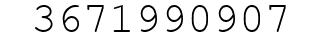 Number 3671990907.
