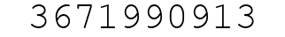 Number 3671990913.