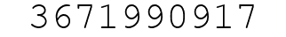 Number 3671990917.
