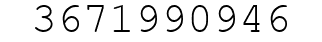 Number 3671990946.
