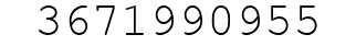 Number 3671990955.